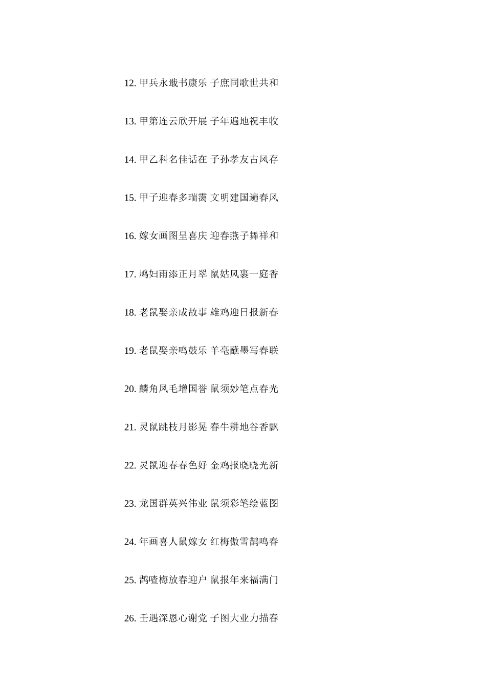 2023年鼠春联ۥ大全_20新春春联范文.docx_第2页