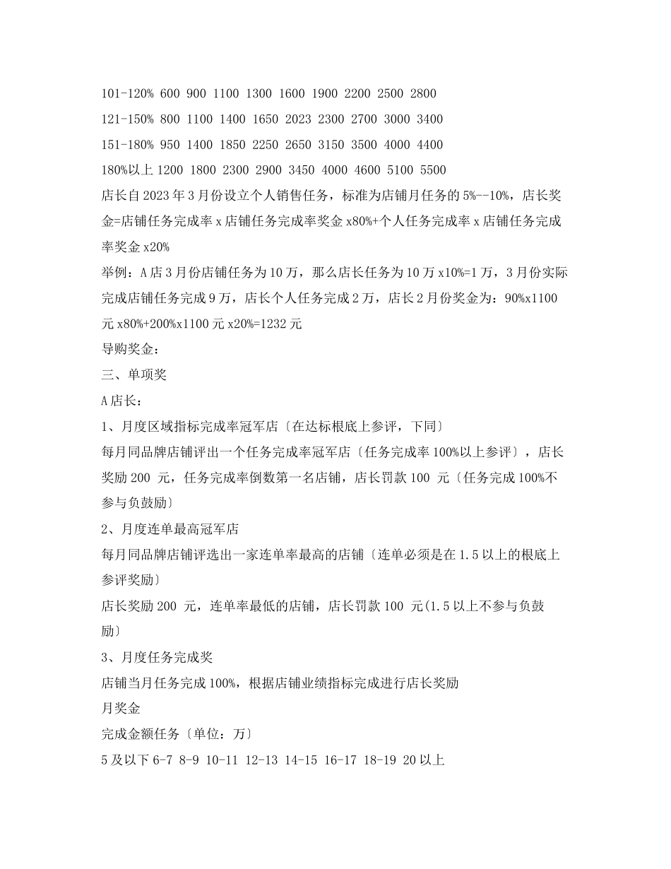 2023年服装店员工薪资奖励制度2.docx_第2页