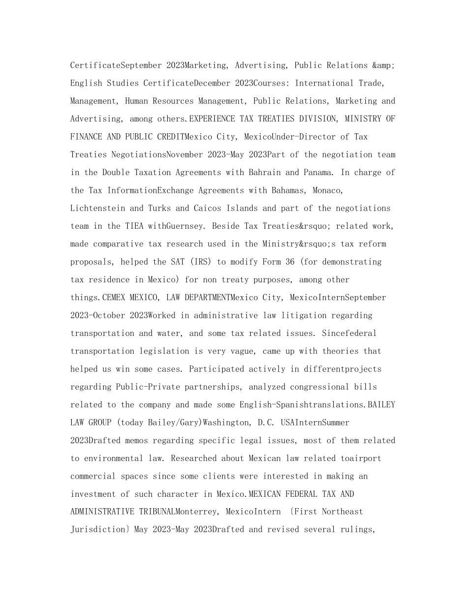 2023年法律专业应届生英文简历模板.docx_第2页