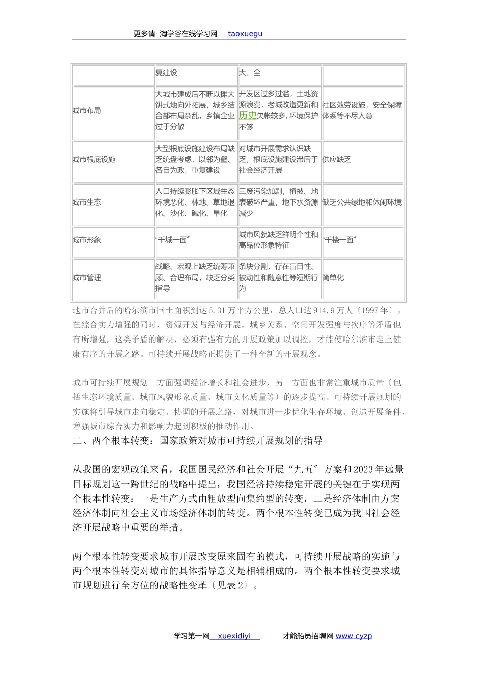 2023年试论城市可持续发展规划十大问题48829.doc_第2页