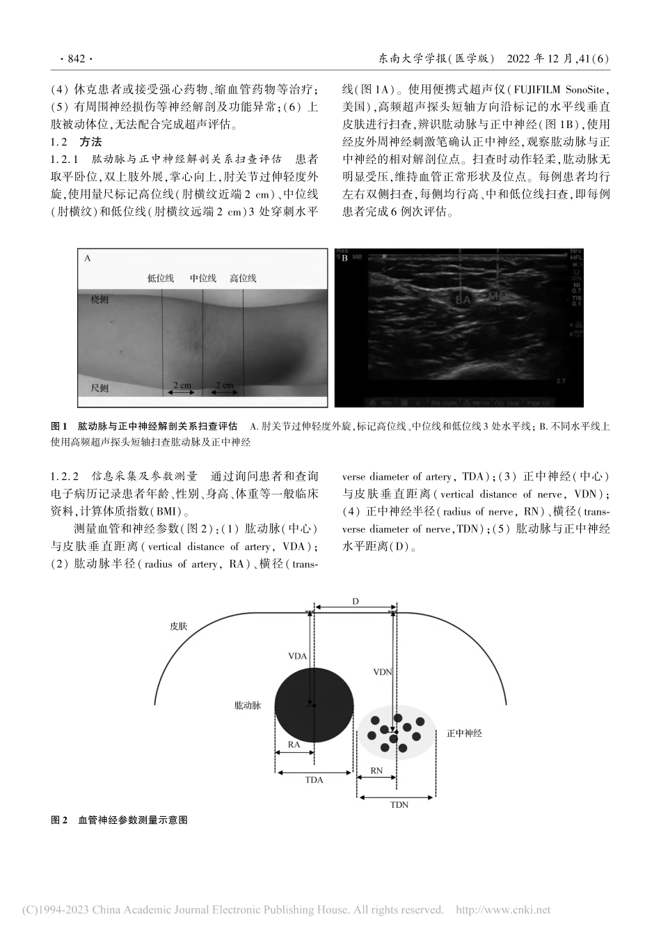 肱动脉与正中神经解剖关系的超声影像评估及相关因素分析_王龙平.pdf_第3页