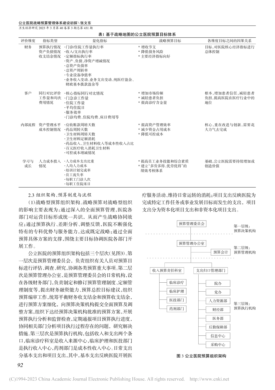 公立医院战略预算管理体系建设初探_张文东.pdf_第3页