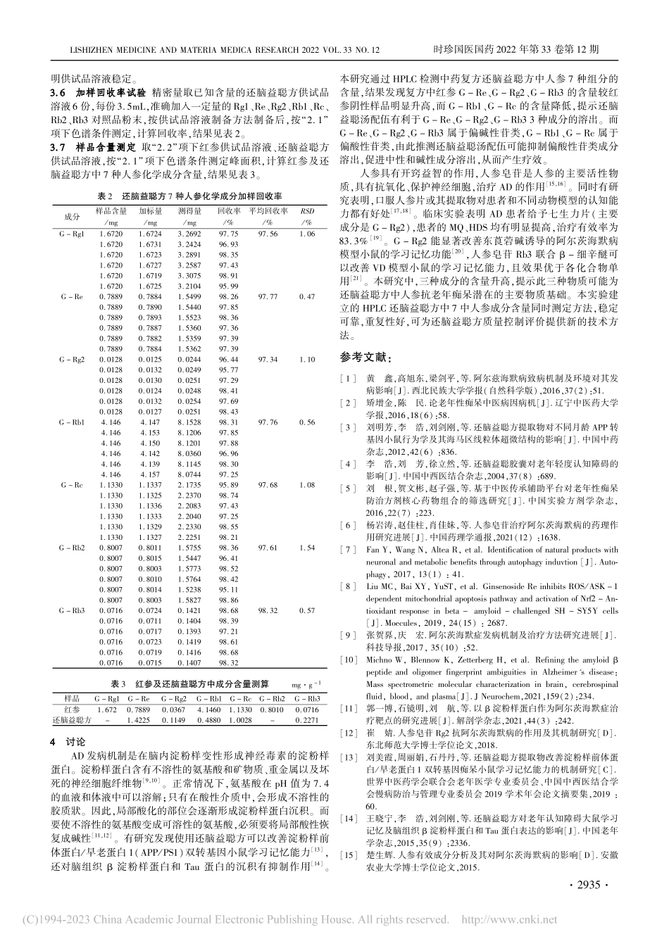 高效液相色谱法同时测定还脑益聪方中7种人参成分含量_刘慧.pdf_第3页