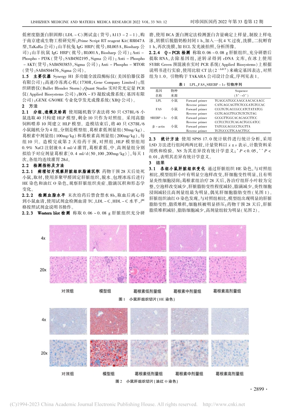 葛根素抑制PI3K_AKT...调节小鼠高脂血症的实验研究_侯迥.pdf_第2页