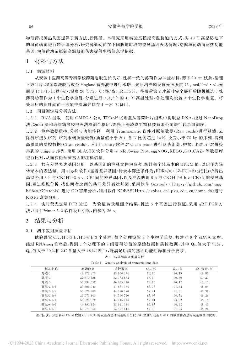 高温胁迫诱导薄荷差异表达基因的分析_朱丹.pdf_第3页