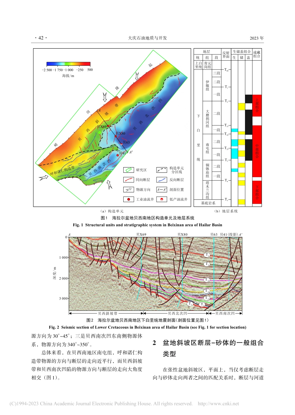 海拉尔盆地贝西南地区南屯组...组合类型及油气差异富集机理_孙同文.pdf_第3页