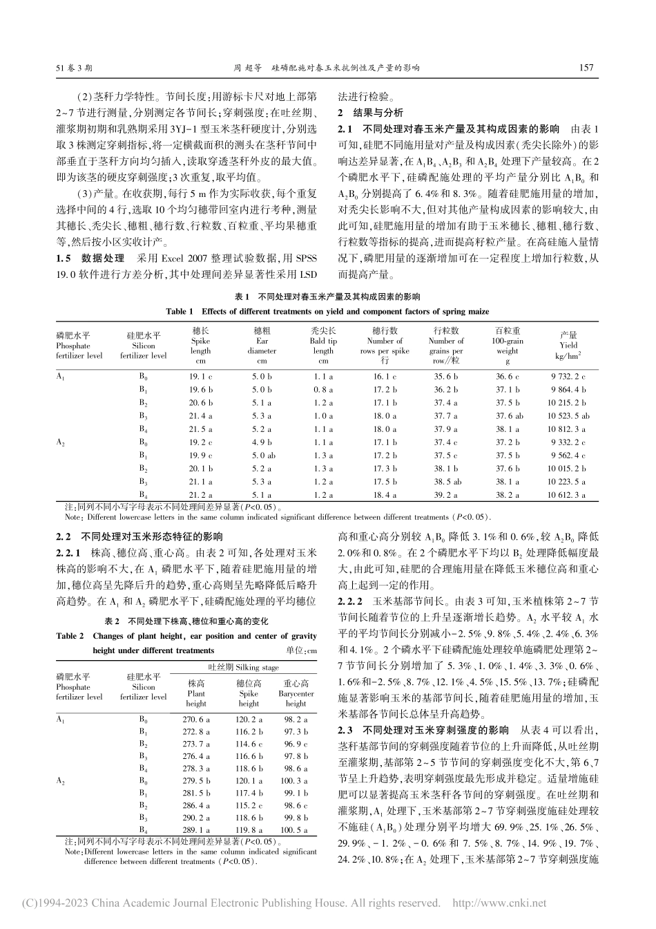 硅磷配施对春玉米抗倒性及产量的影响_周超.pdf_第2页