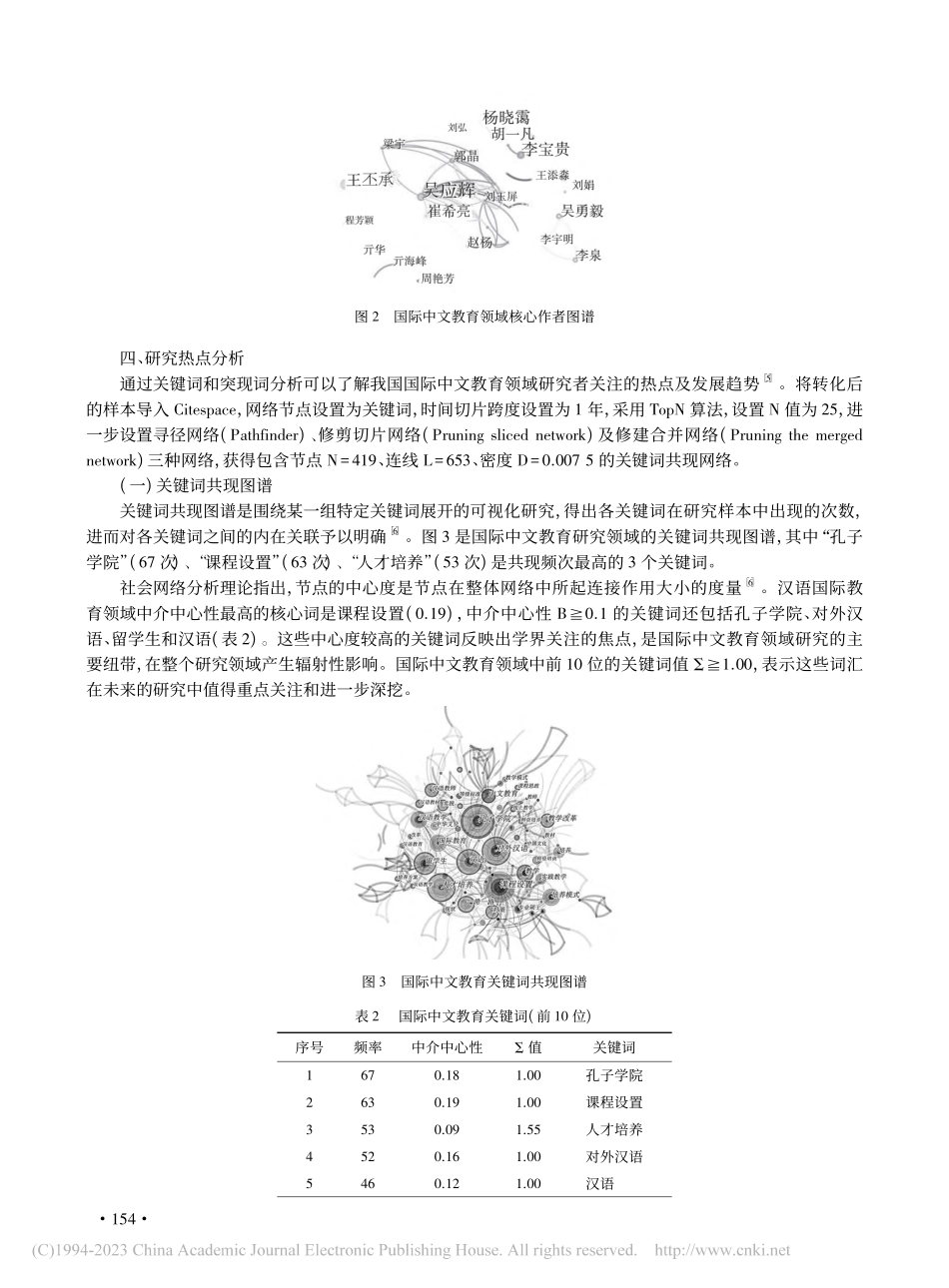 国际中文教育领域研究热点与发展趋势可视化计量分析_李晨希.pdf_第3页