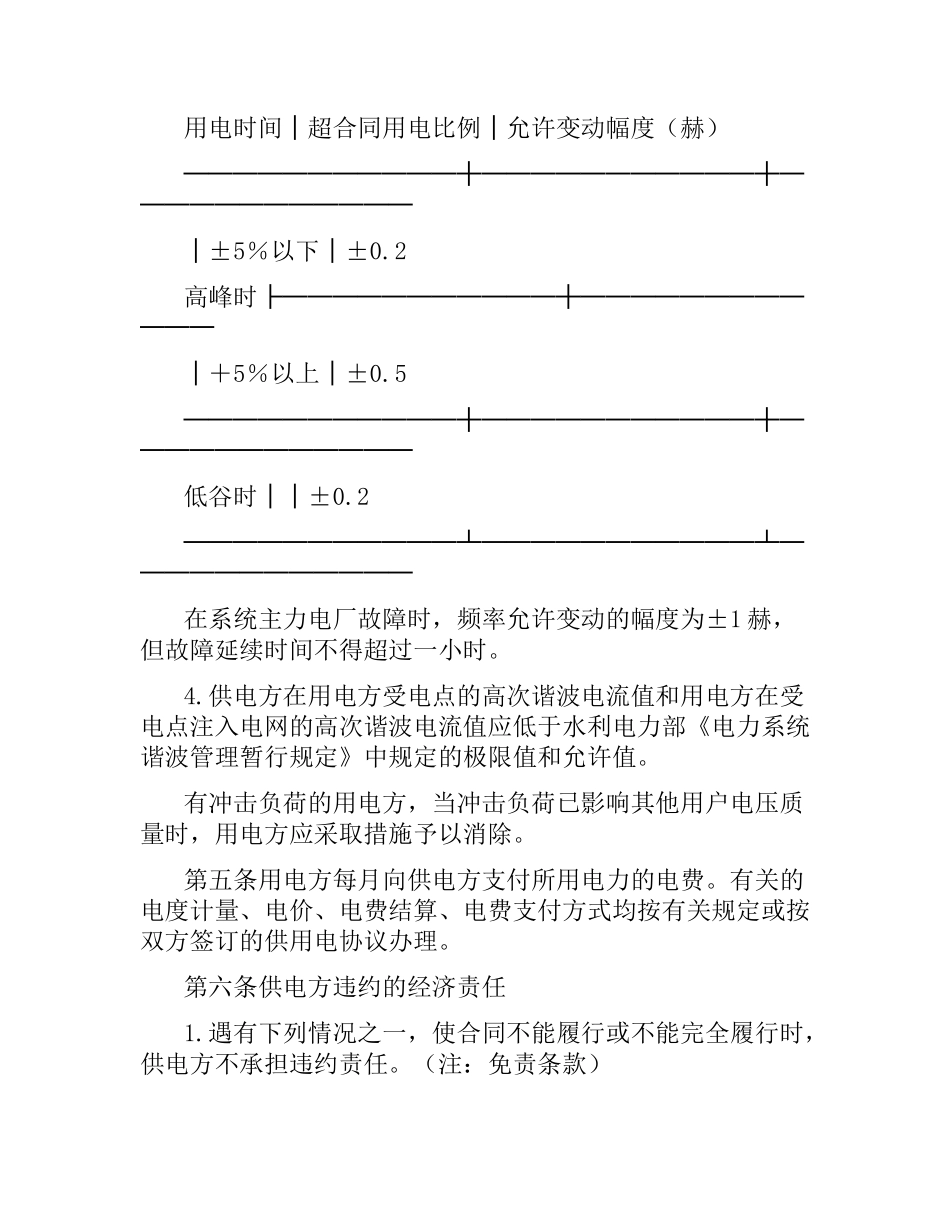 2021年供用电合同(4篇).docx_第3页