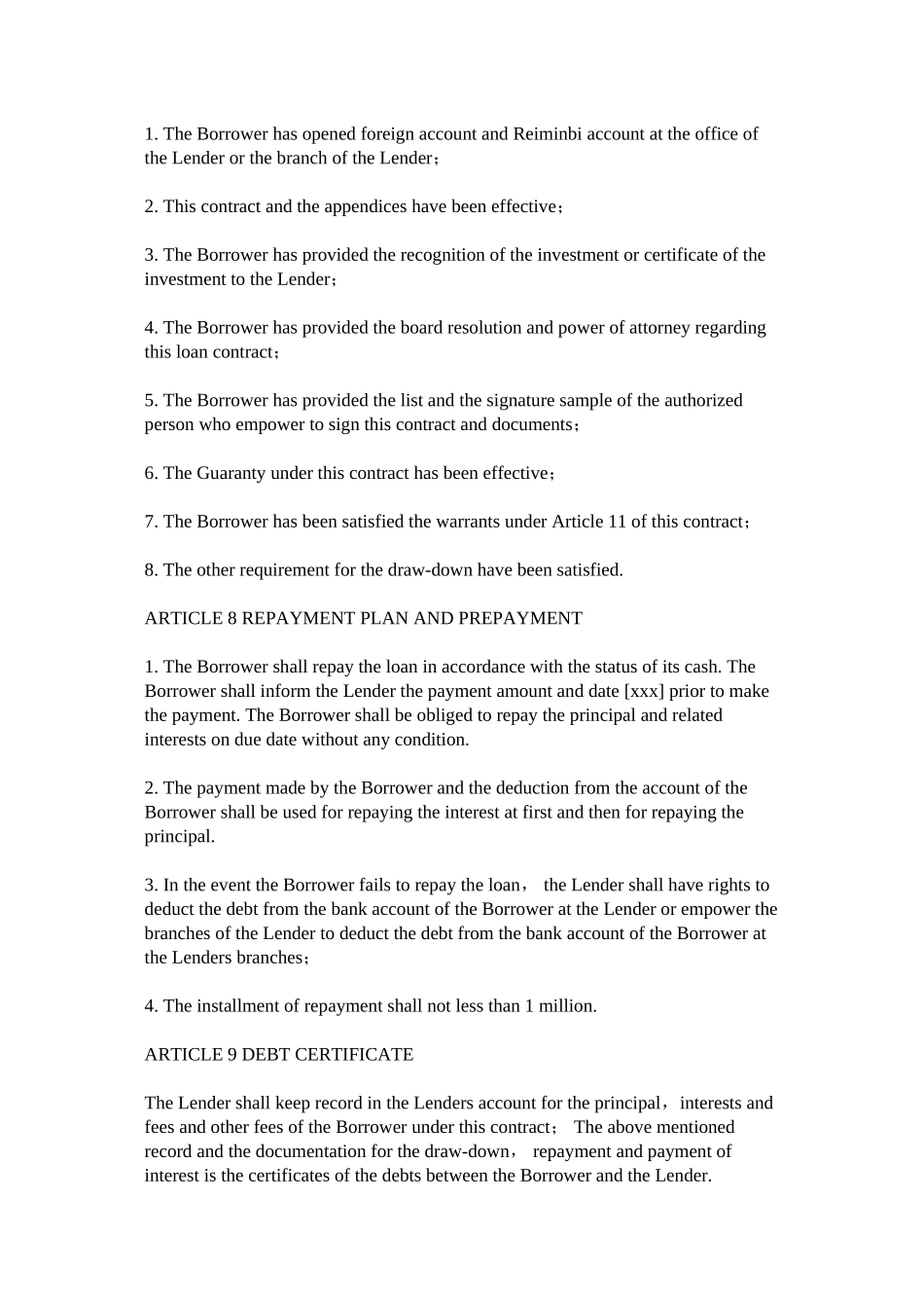 2023年法律英语借贷合同范本.docx_第3页