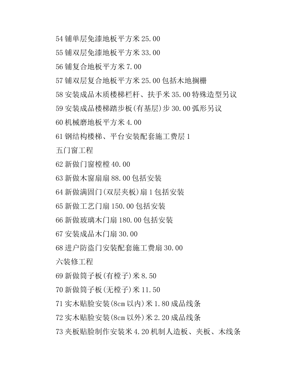 家庭装修合同预算清单.docx_第3页