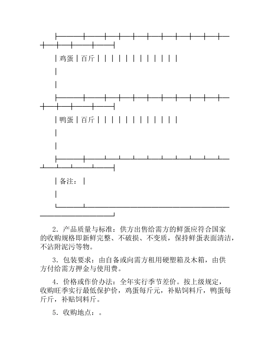 禽蛋类采购合同.docx_第2页
