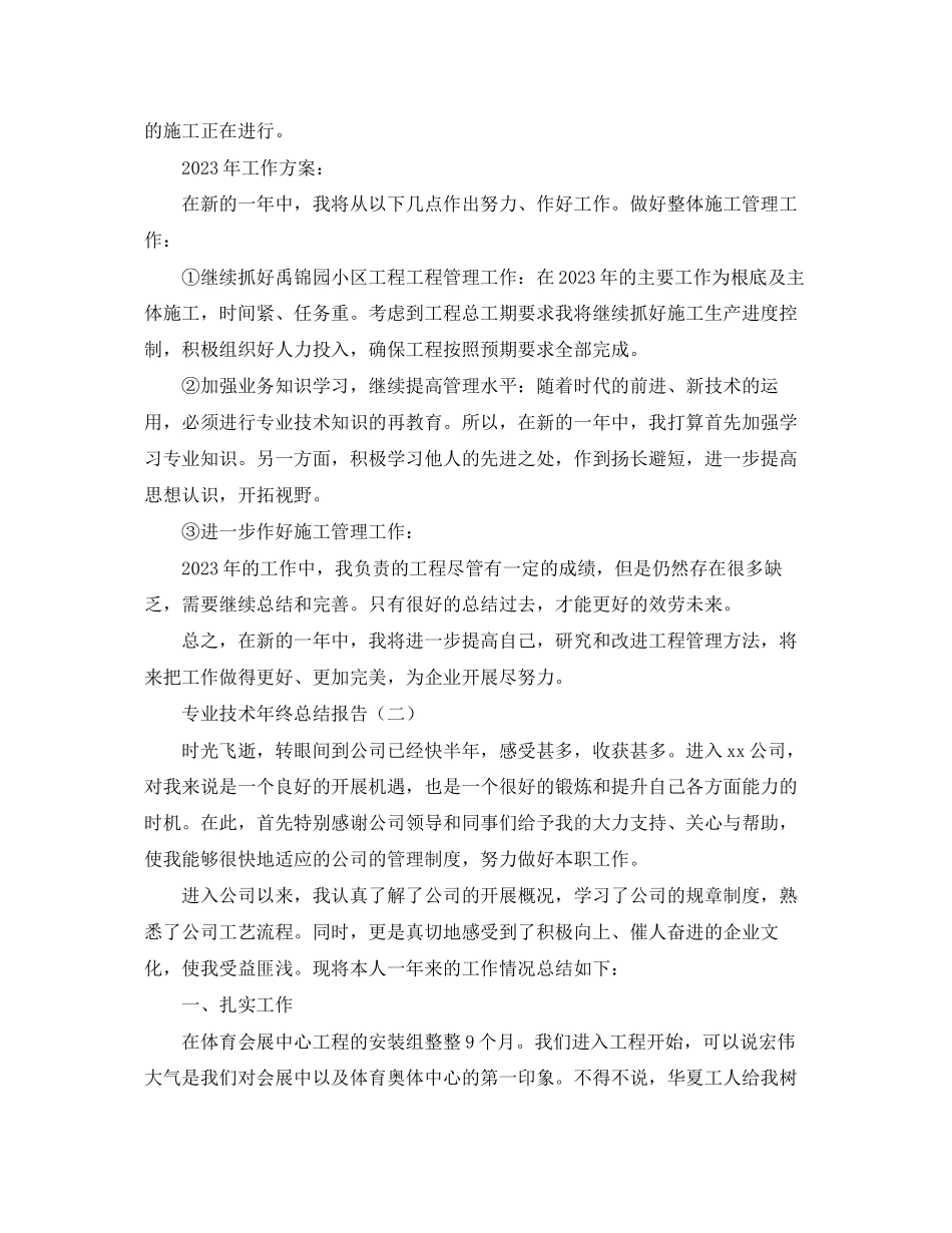 2023年专业技术终总结报告.docx_第2页