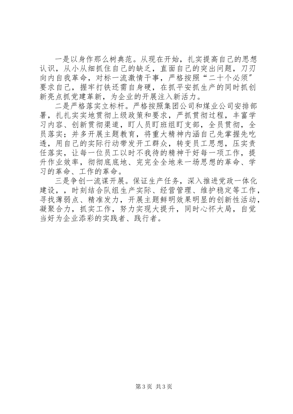 2023年主井皮带队队长述职报告.docx_第3页