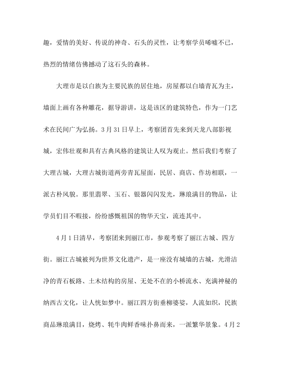 2023年乡镇发展中心主任赴云南旅游考察学习报告.docx_第3页