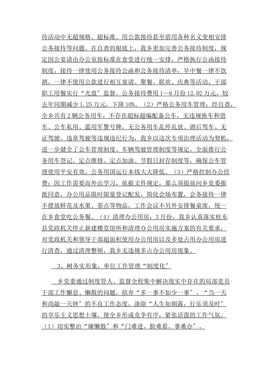 2023年乡镇四风专项整治自查自纠报告.docx_第3页