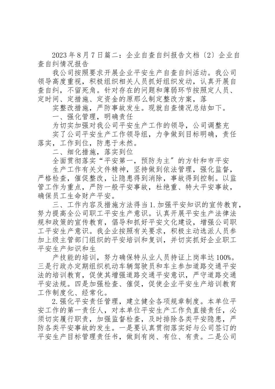 2023年企业自检自查报告.doc_第3页