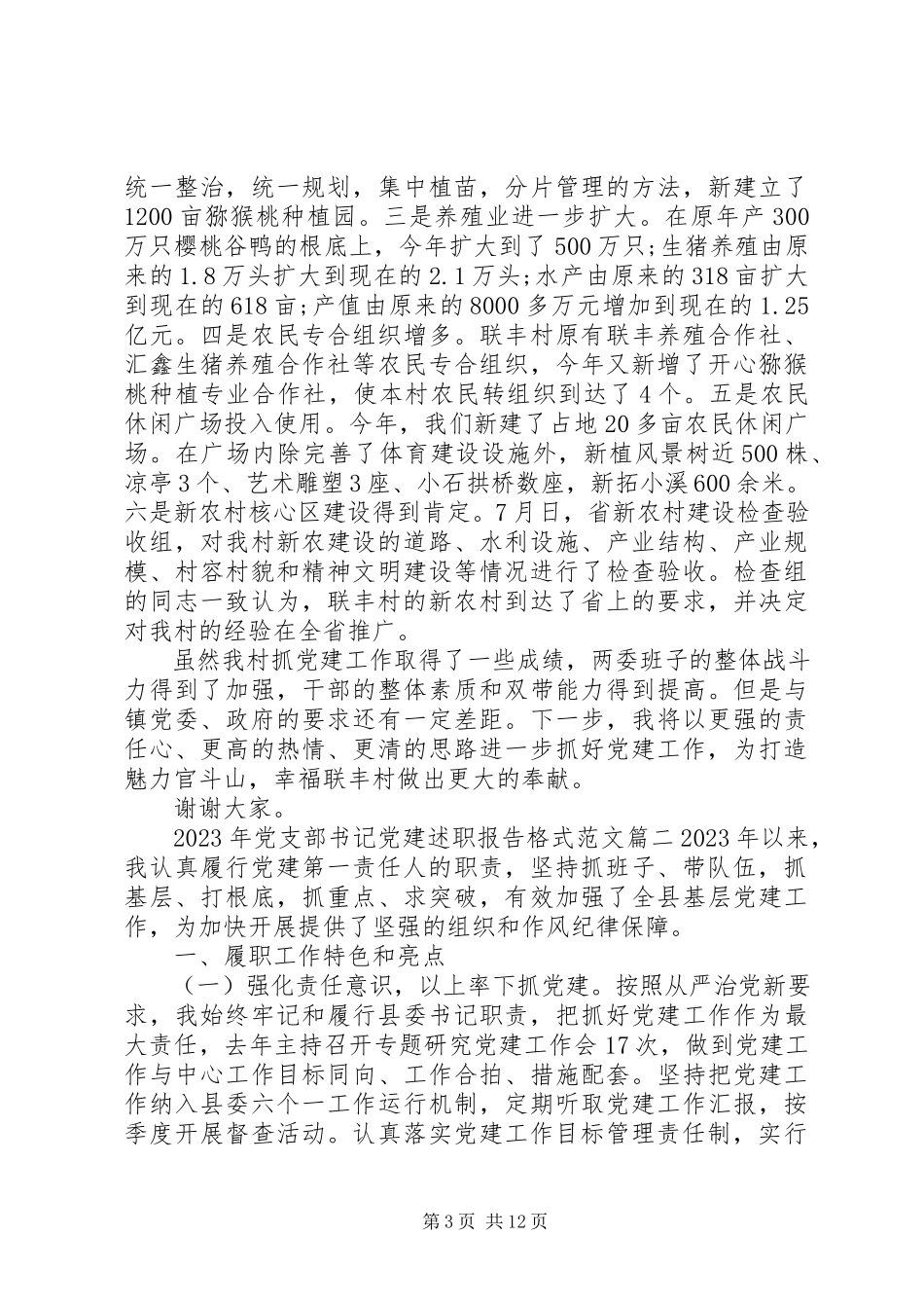 2023年党支部书记党建述职报告格式.docx_第3页