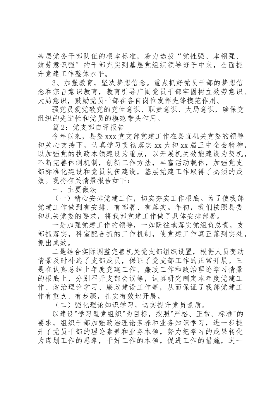 2023年党支部自评报告汇总15篇.docx_第3页