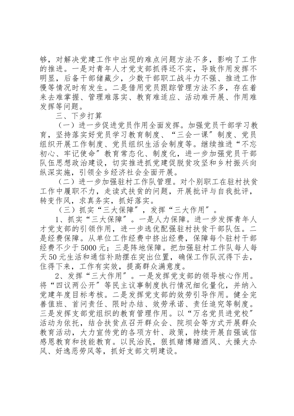 2023年党支部负责人抓支部党建工作述职报告.docx_第3页