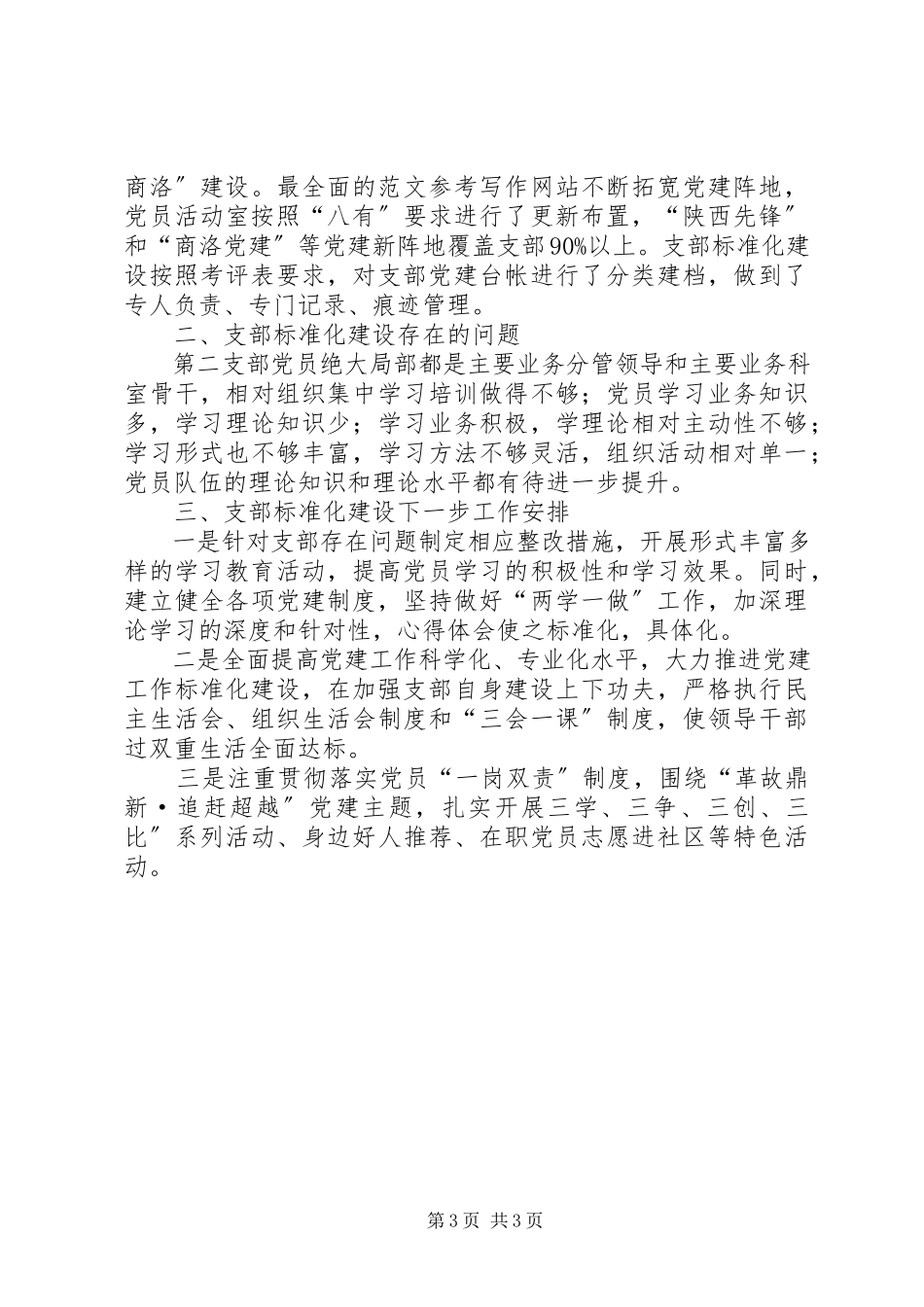 2023年党支部规范化建设的自查报告.docx_第3页
