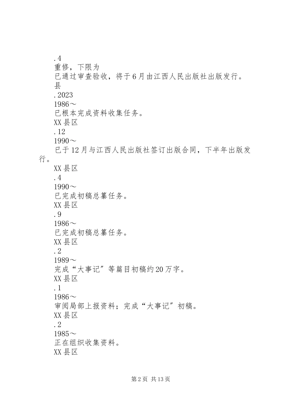 2023年全市县级地方志书编纂工作情况的调研报告.docx_第2页