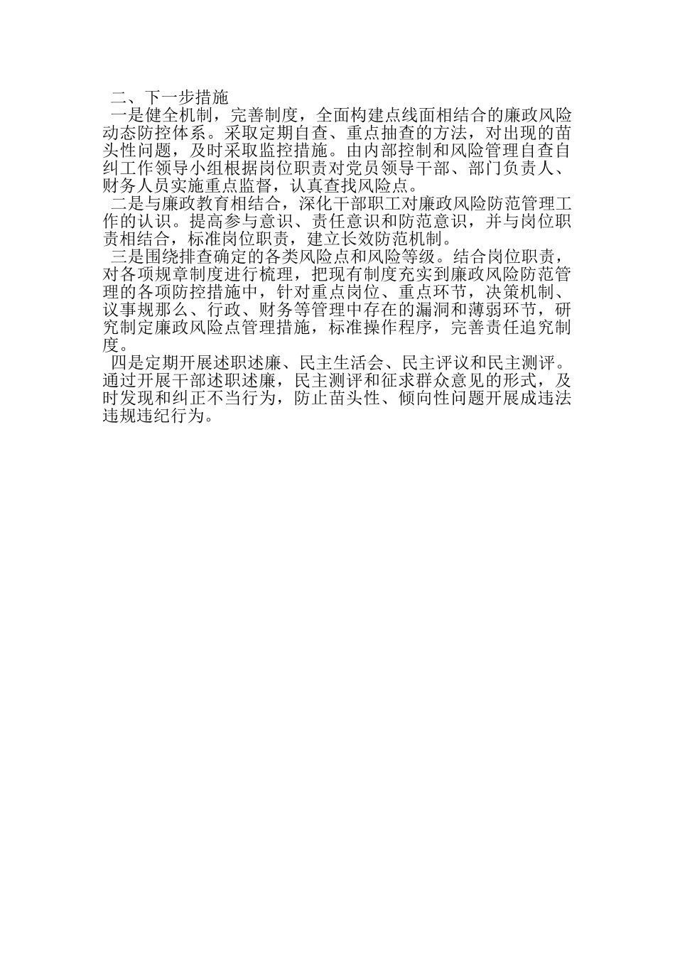 2023年公司内部控制和风险管理自查自纠报告.doc_第2页