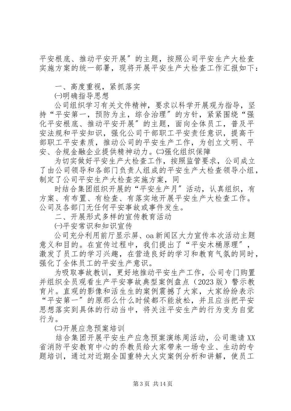 2023年公司安全大检查结果的报告.docx_第3页