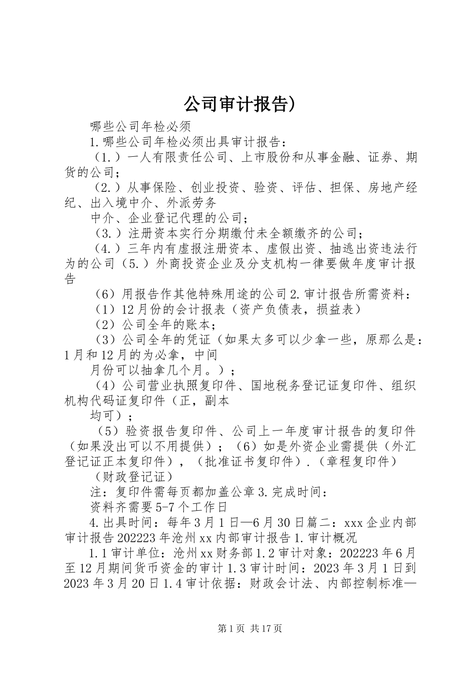 2023年公司审计报告2.docx_第1页