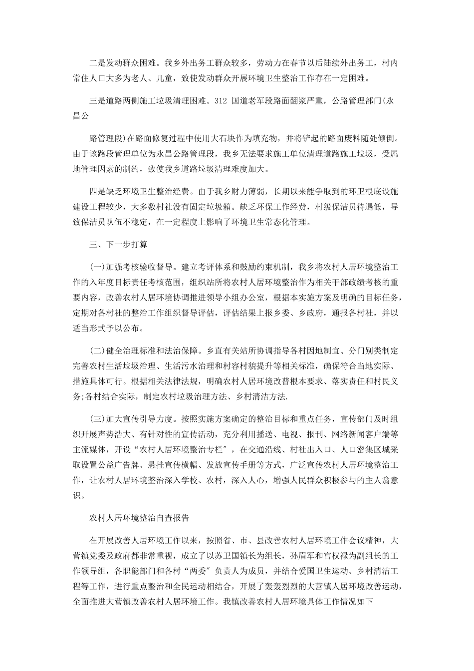2023年农村人居环境整治自查报告.docx_第2页