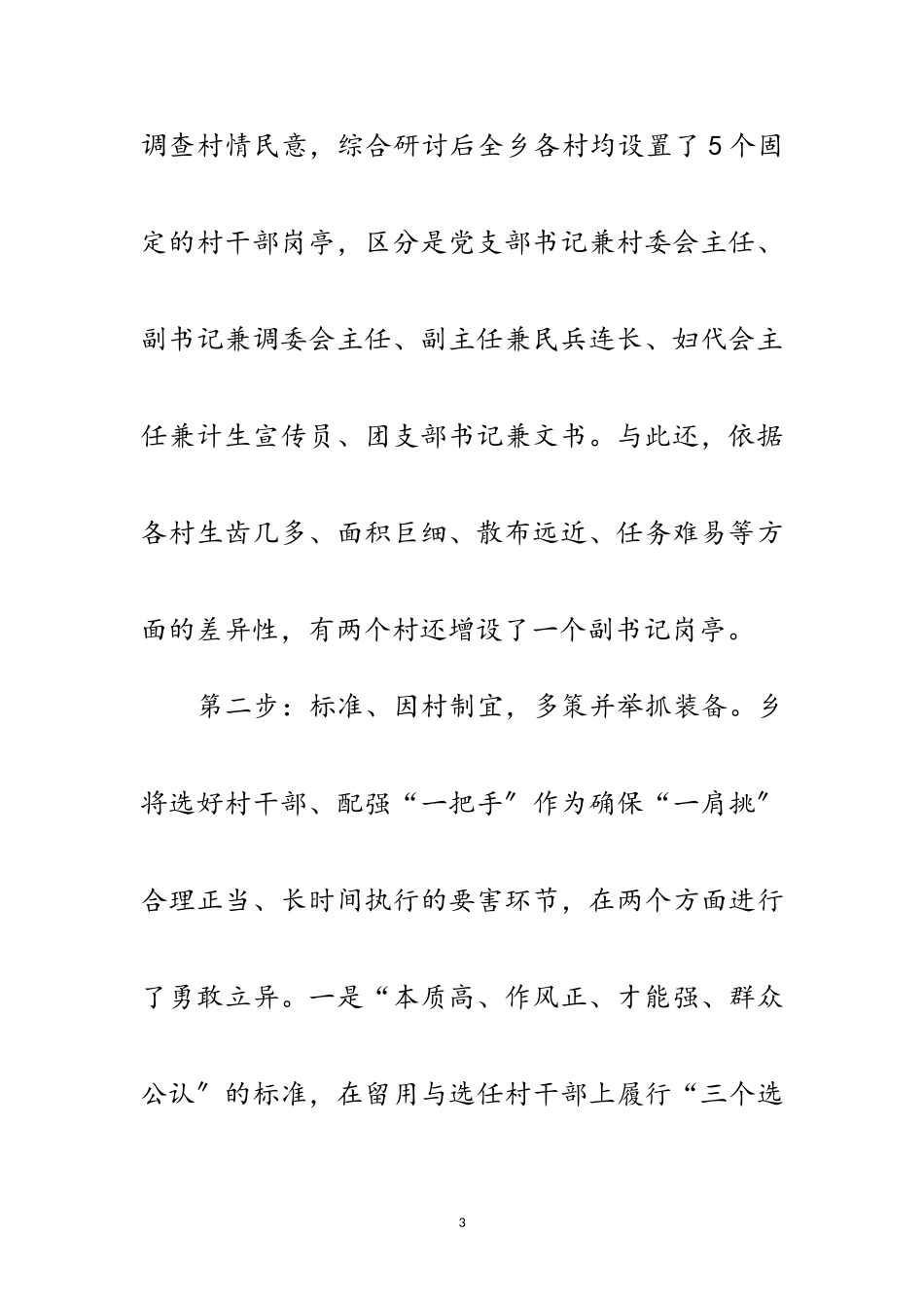 2023年农村组织构建经验与报告范文.doc_第3页