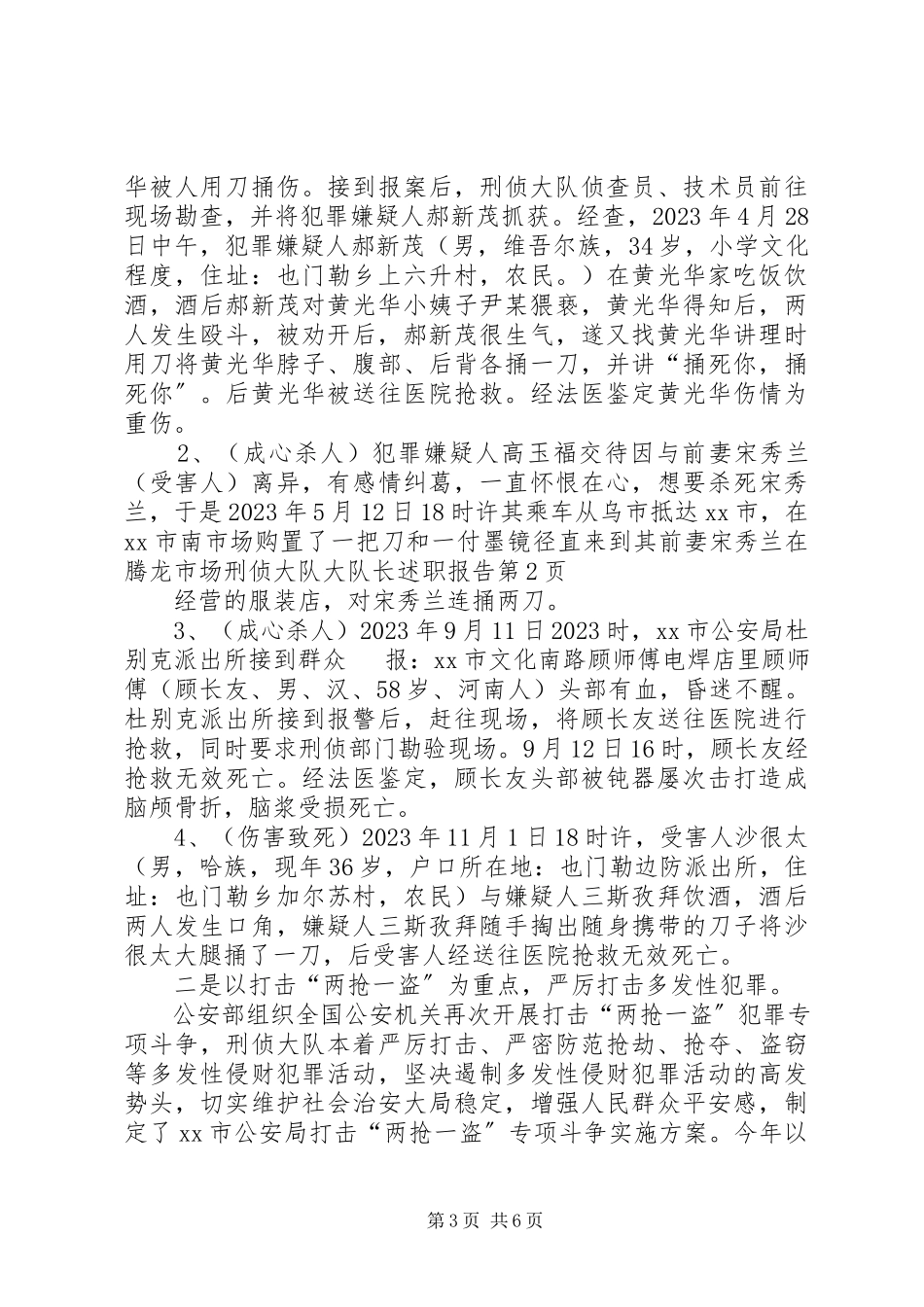 2023年刑侦大队大队长述职报告.docx_第3页