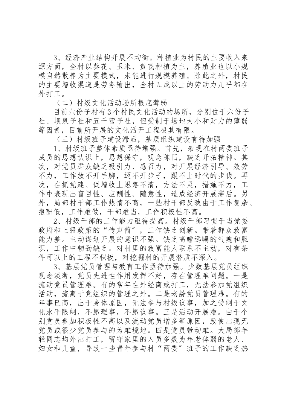 2023年到村担任第一书记调研报告.docx_第2页