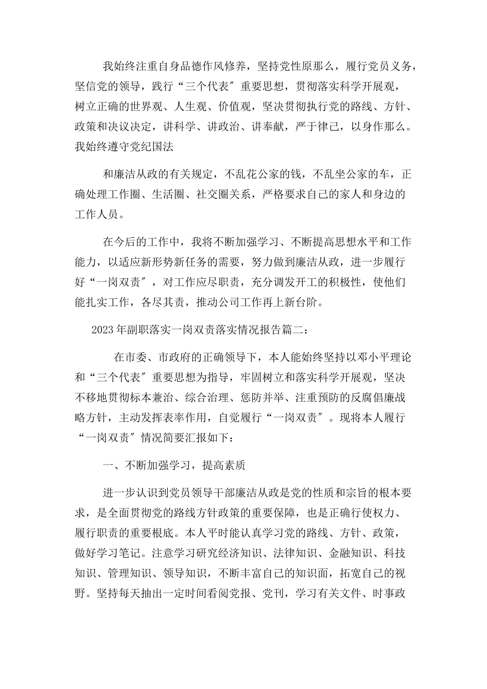 2023年副职落实一岗双责落实情况报告.docx_第3页