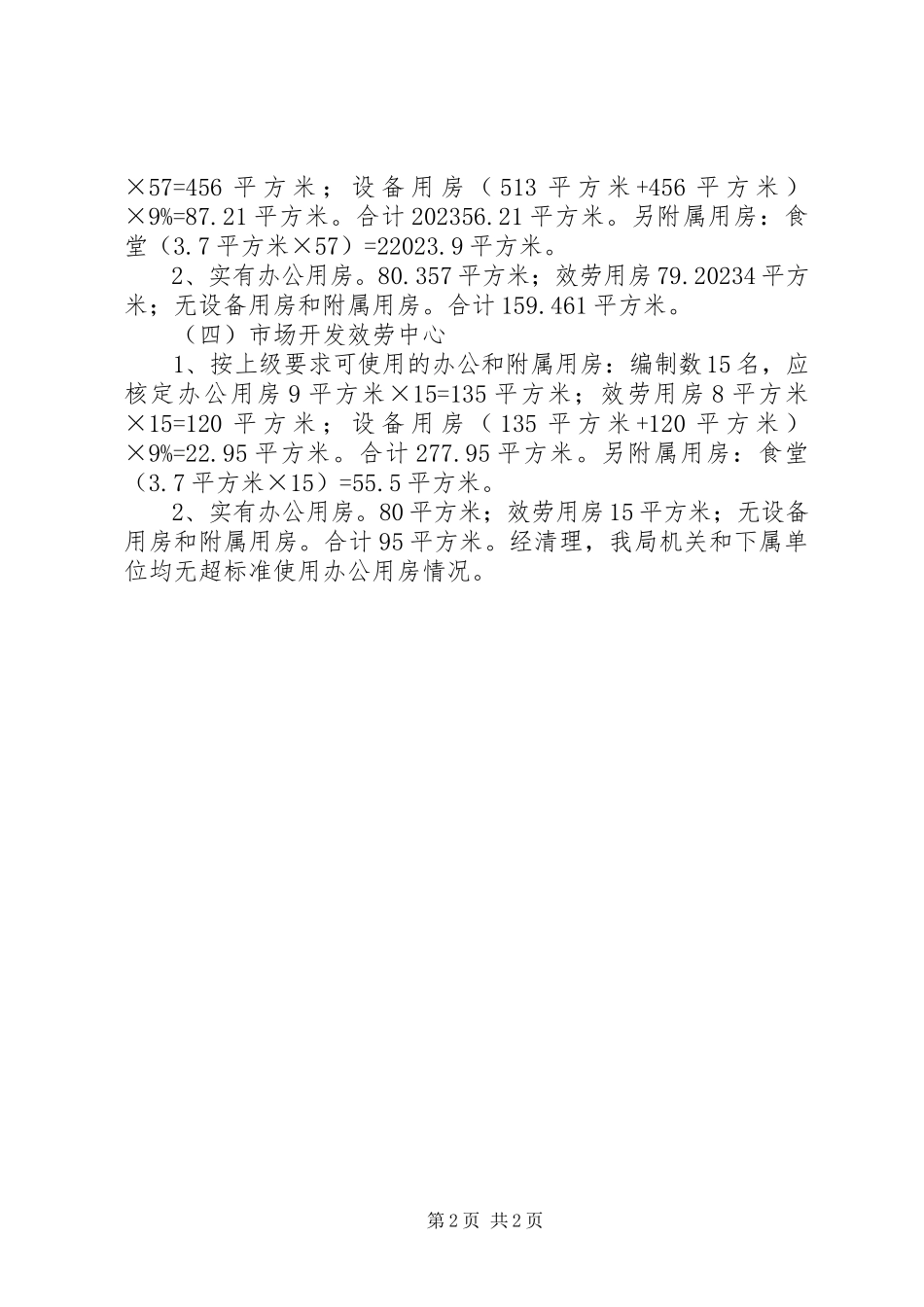 2023年办公用房清理整改的自查报告2新编.docx_第2页