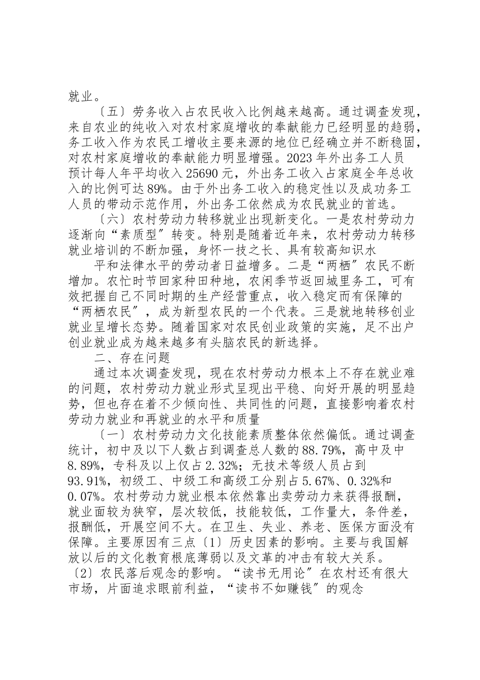 2023年劳动力调查自查报告.doc_第3页