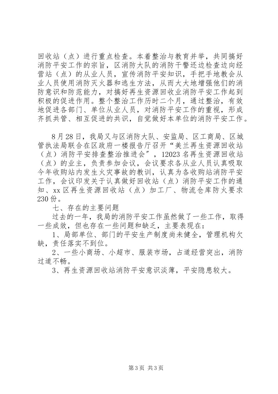 2023年区商务局消防安全工作总结报告.docx_第3页
