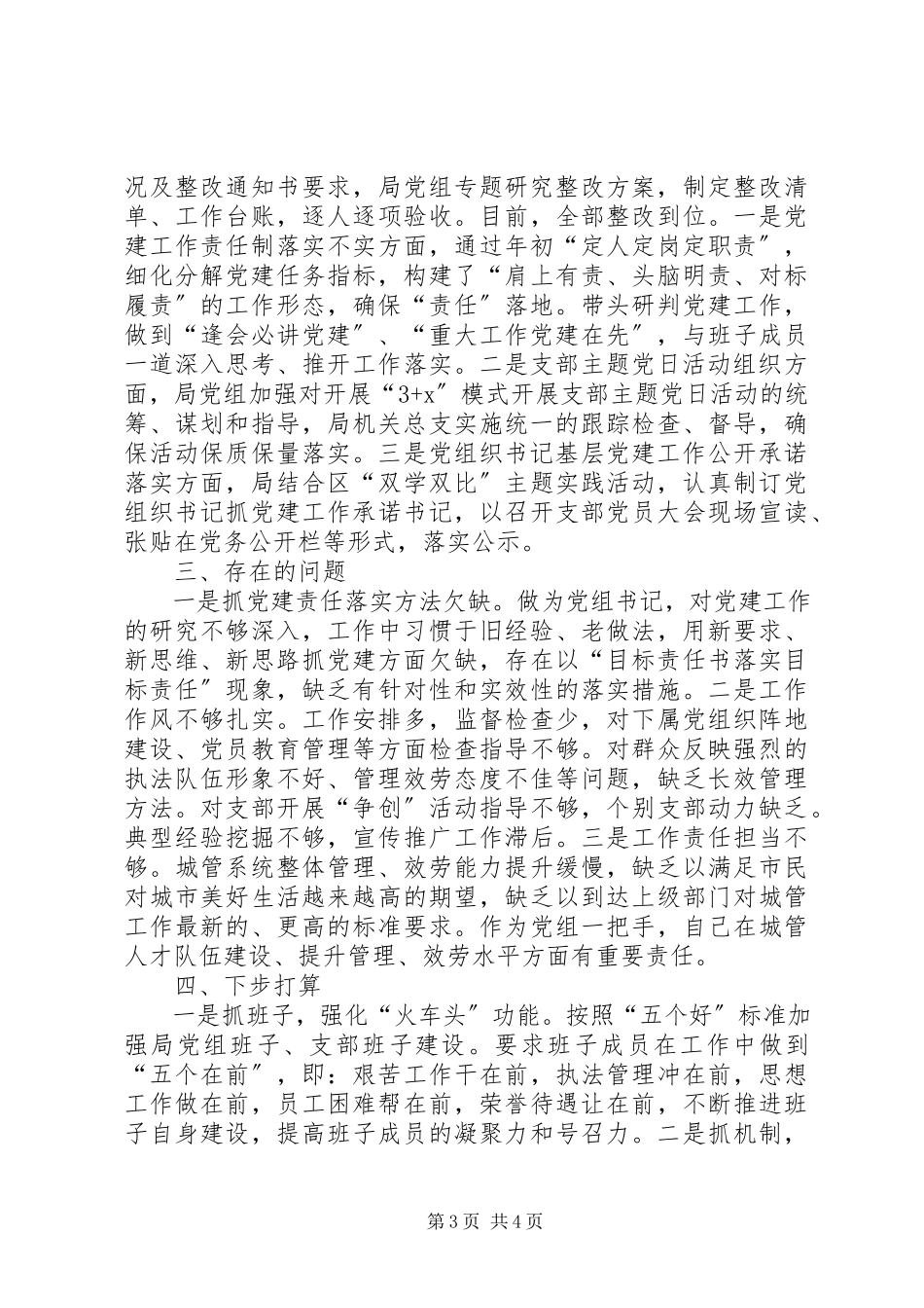 2023年区城管局党组书记抓基层党建工作述职报告.docx_第3页