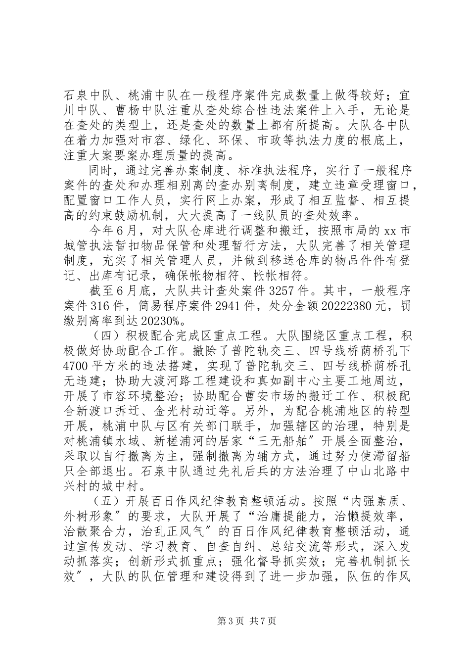 2023年区城管执法大队上半年工作总结报告.docx_第3页