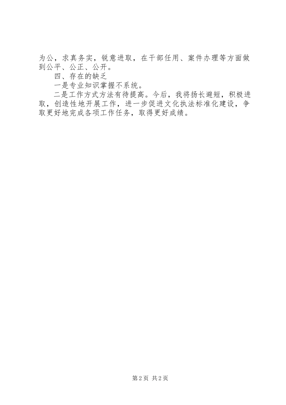 2023年区文化执法支队支队长述职报告.docx_第2页
