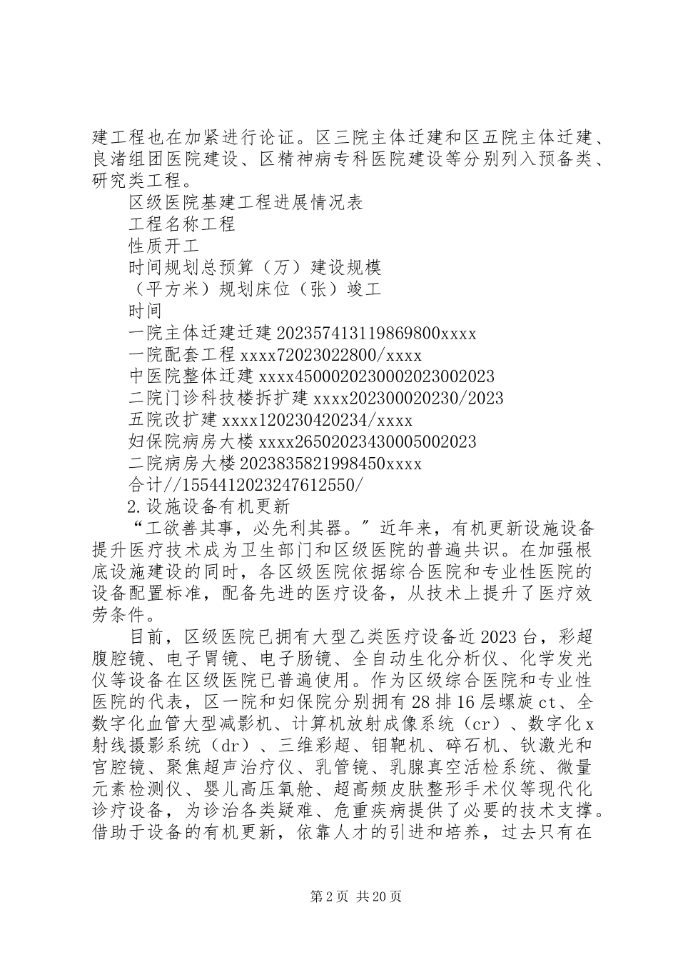 2023年区级医院软硬件建设调研报告.docx_第2页