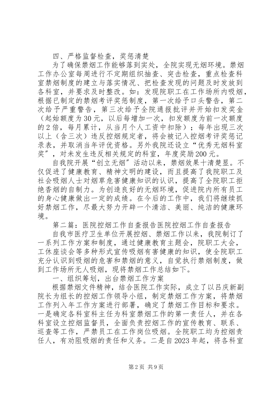 2023年医院控烟工作自查报告.docx_第2页
