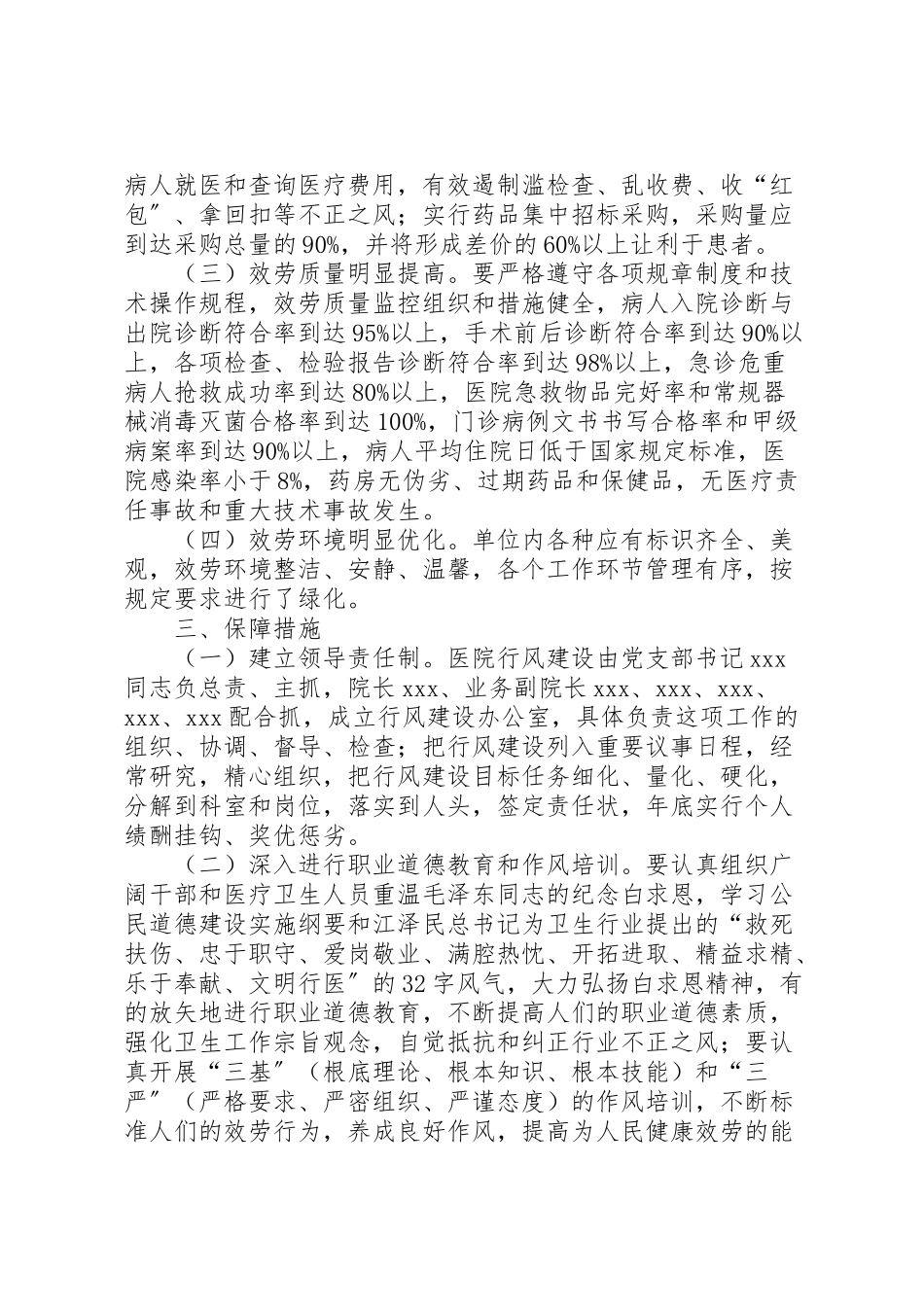 2023年医院行业作风建设实施方案 8.doc_第2页