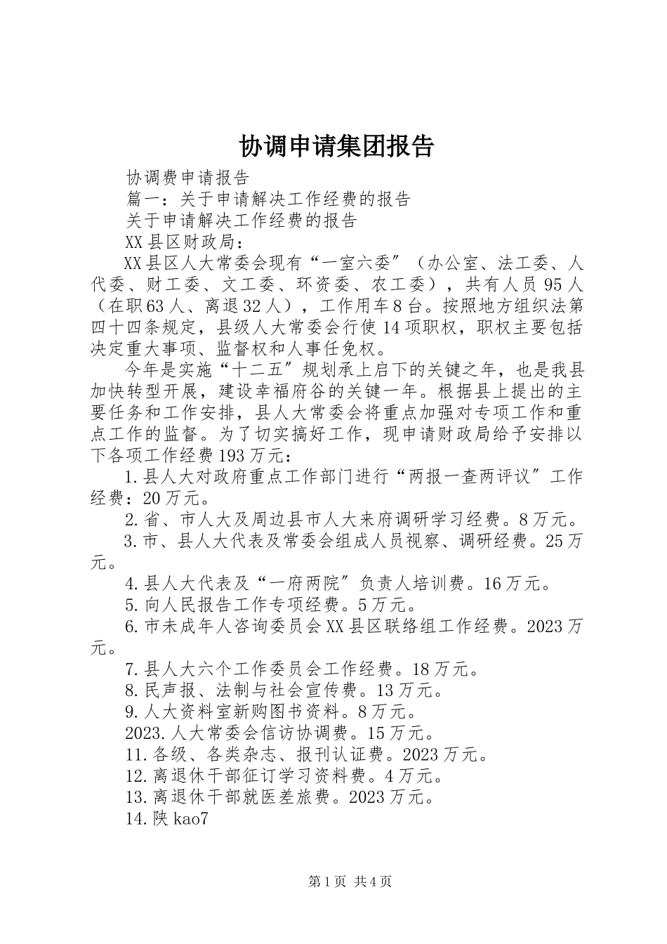 2023年协调申请集团报告.docx_第1页
