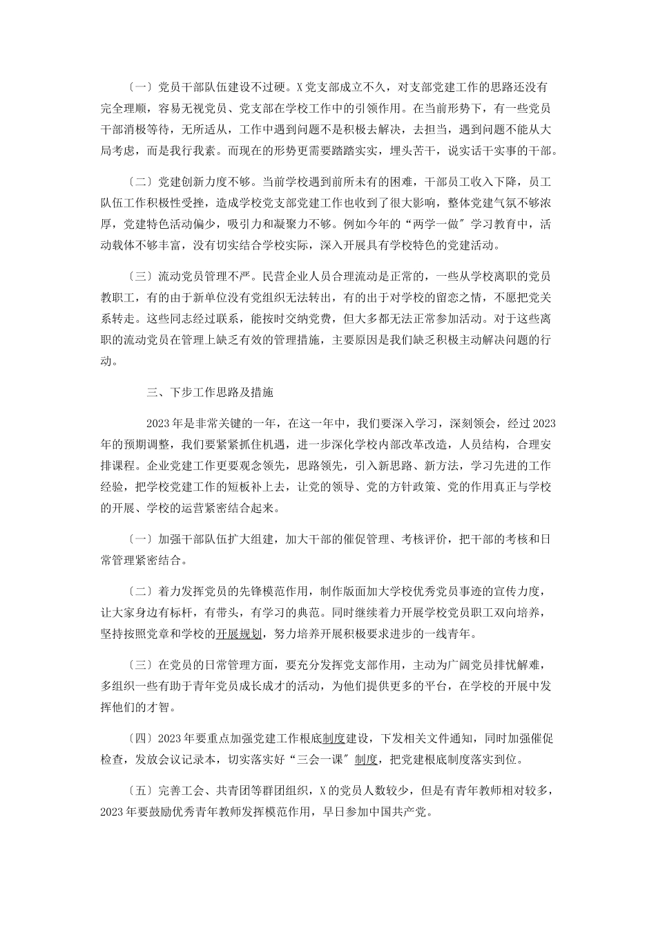 2023年作为x党支部党建工作“第责任人”党建述职.docx_第2页