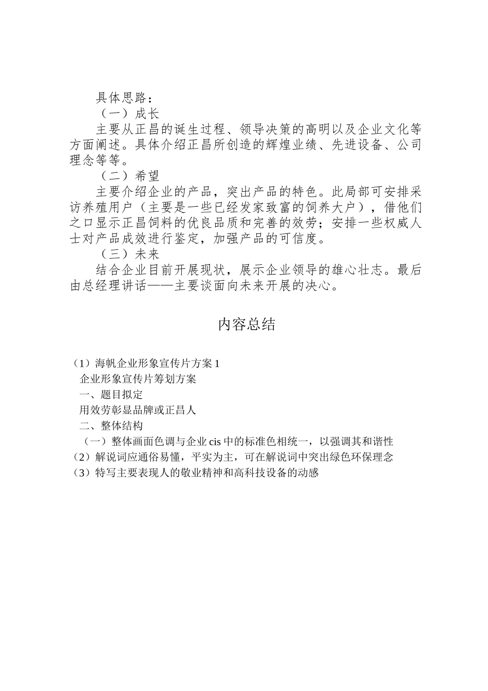 2023年《海帆企业形象宣传片》方案1.doc_第2页