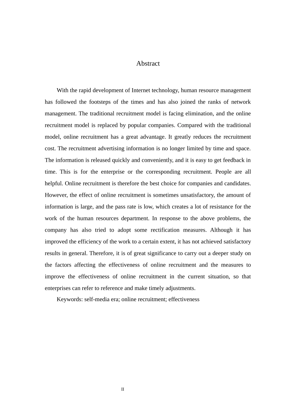 中小型企业招聘有效性研究——以M公司为例人力资源管理专业.docx_第2页