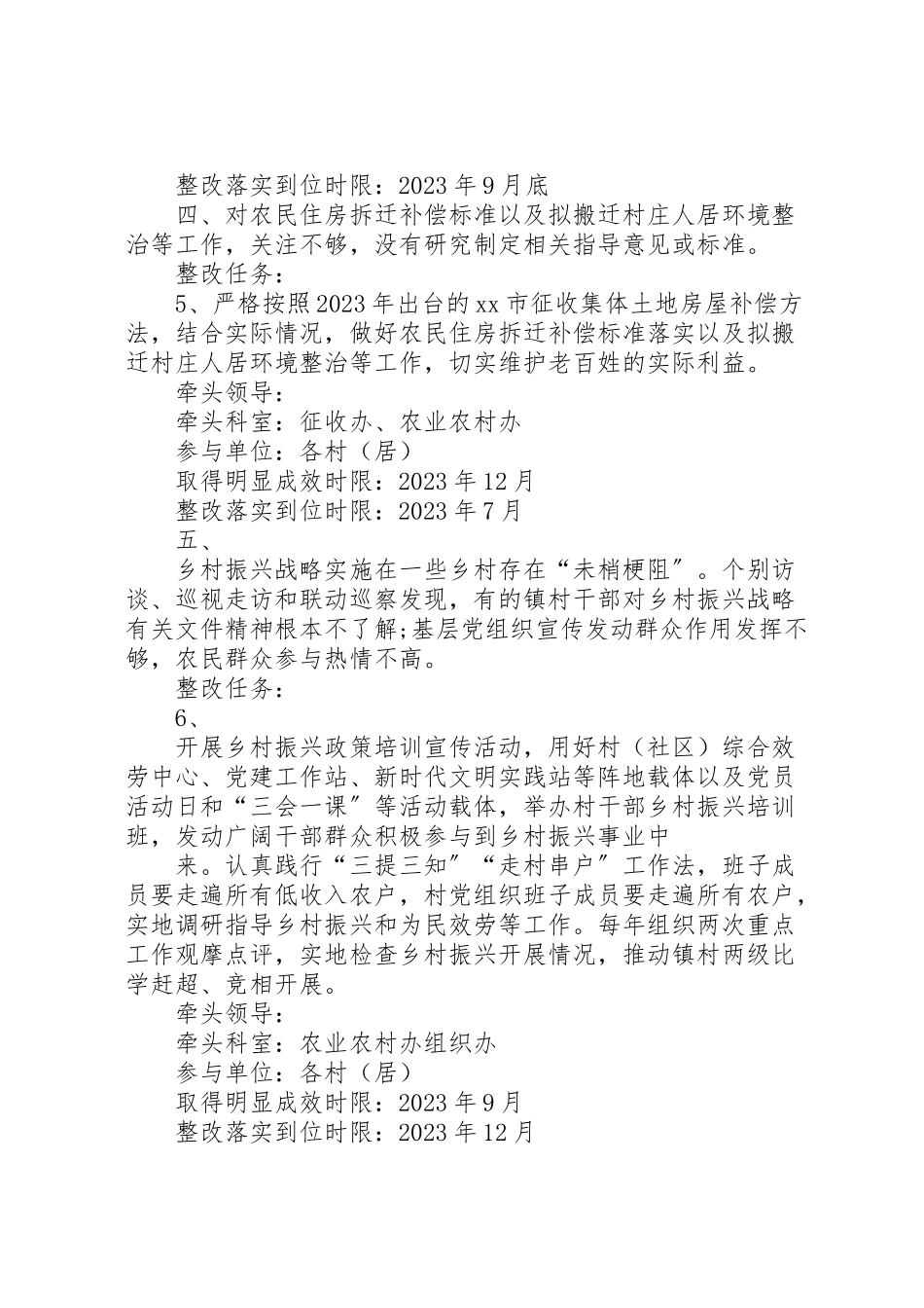 2023年乡村振兴整改方案.doc_第3页