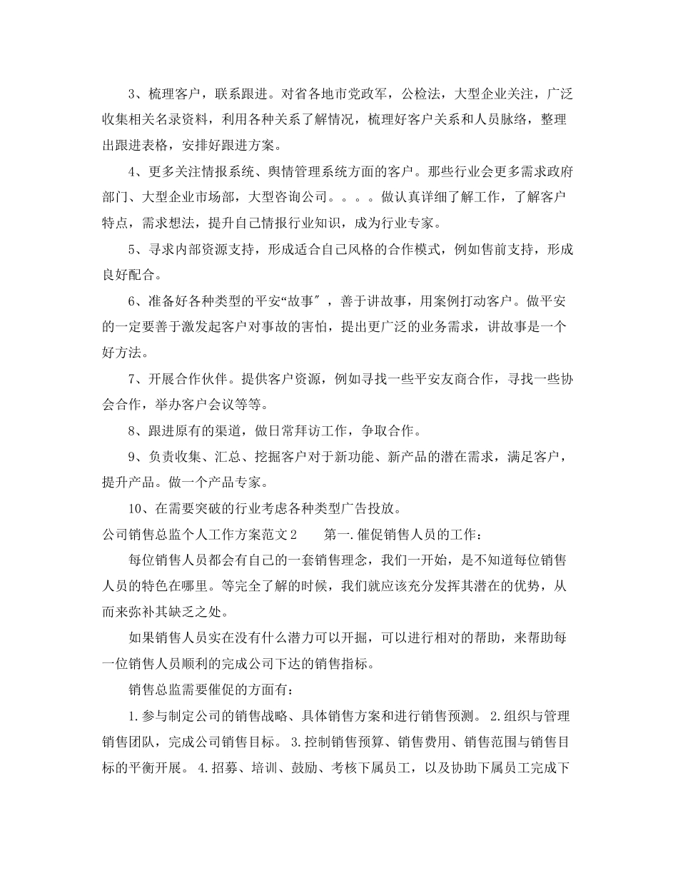 2023年公司销售总监个人工作计划.docx_第2页