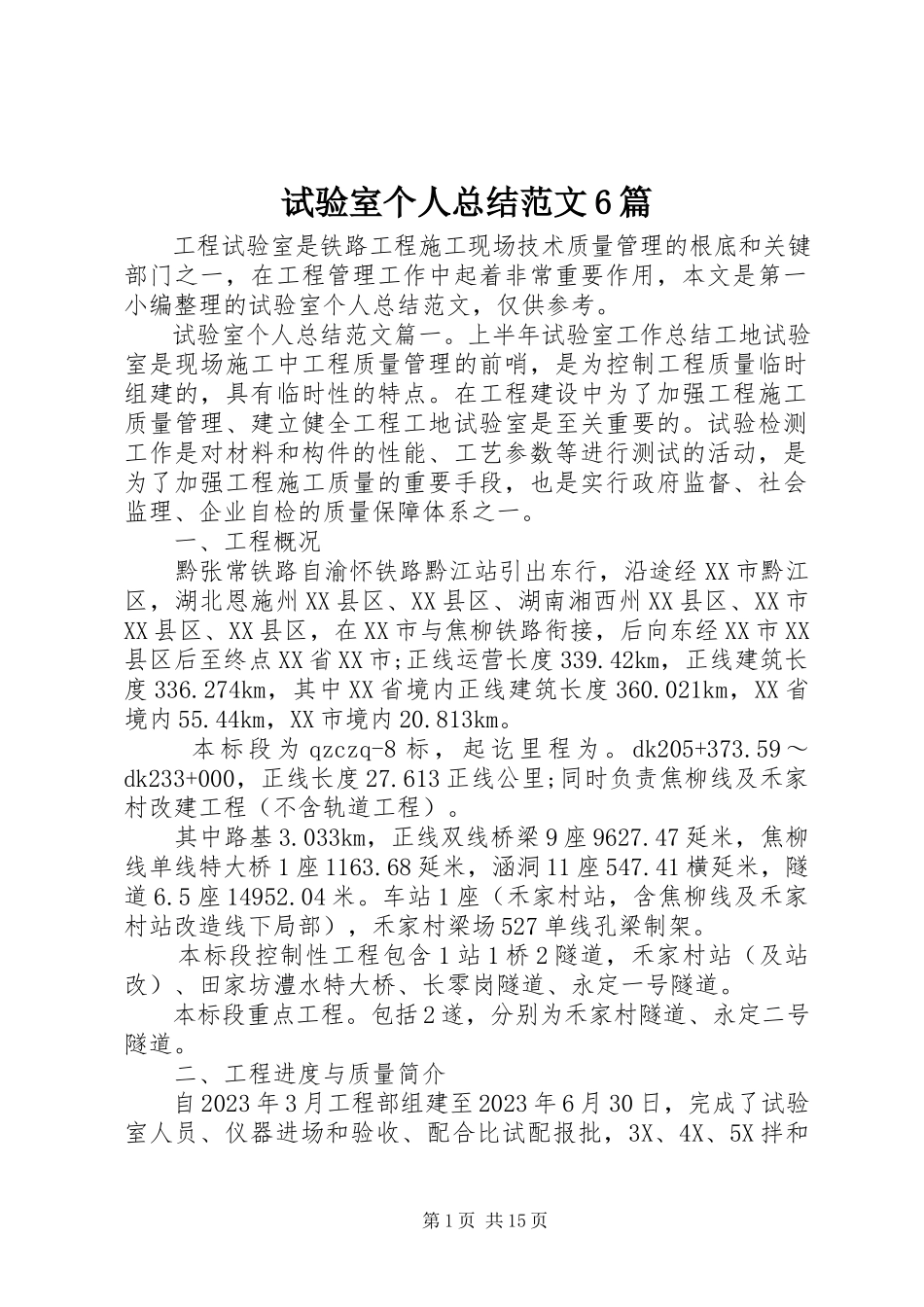 2023年试验室个人总结6篇.docx_第1页